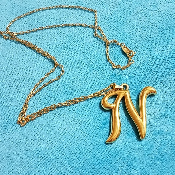Avon Jewelry - N Avon gold inital necklace
